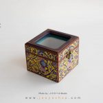 جعبه کوچک درب شیشه‌ای طرح حوض‌نقاشی