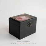 جعبه چوبی کوچک طرح گُل رُز
