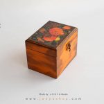 جعبه چوبی کوچک طرح باغچه گُل