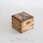 جعبه کوچک چوبی طرح پادشاه