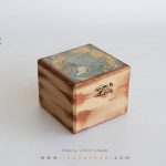 جعبه کوچک چوبی طرح نَقشه‌جَهان