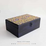 جعبه چوبی ۴ قسمتی طرح حوض نقاشی