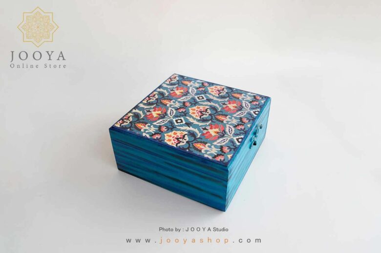 جعبه چوبی طرح اطلسی سایز بزرگ - Image 3