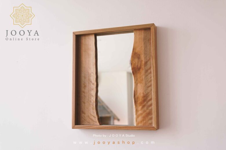 آینه قاب چوبی