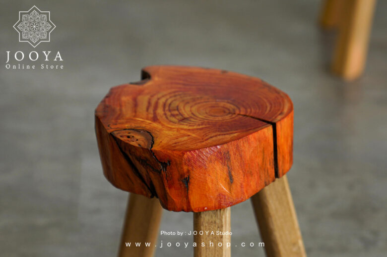 استند چوبی کوچک نارنجی - Image 3