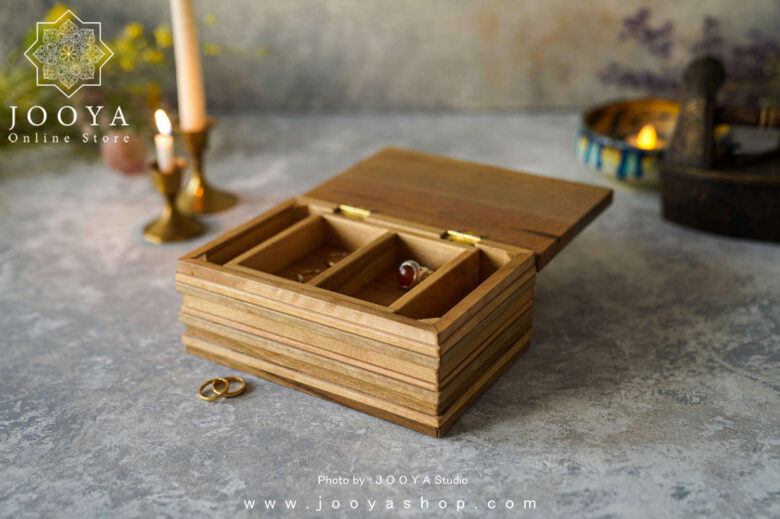 جعبه جواهرات چوبی آرا