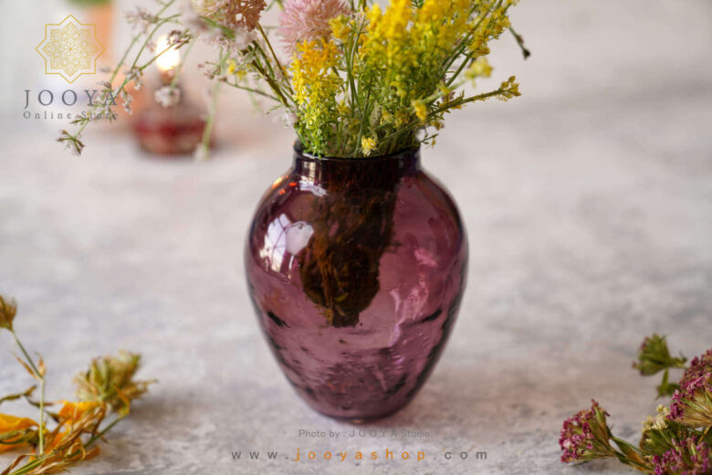 گلدان شیشه ای آمیتیس کایلی