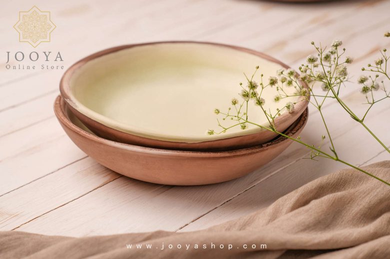 بشقاب سرامیکی سبز روشن - Image 3