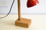 چراغ مطالعه چوبی قرمز کِلارن - Image 2