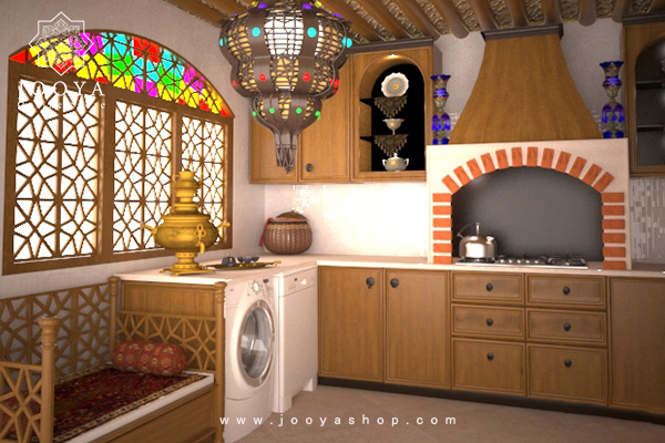 طراحی آشپزخانه به روش معماری آشپزخانه‌های قدیمی ایرانی
