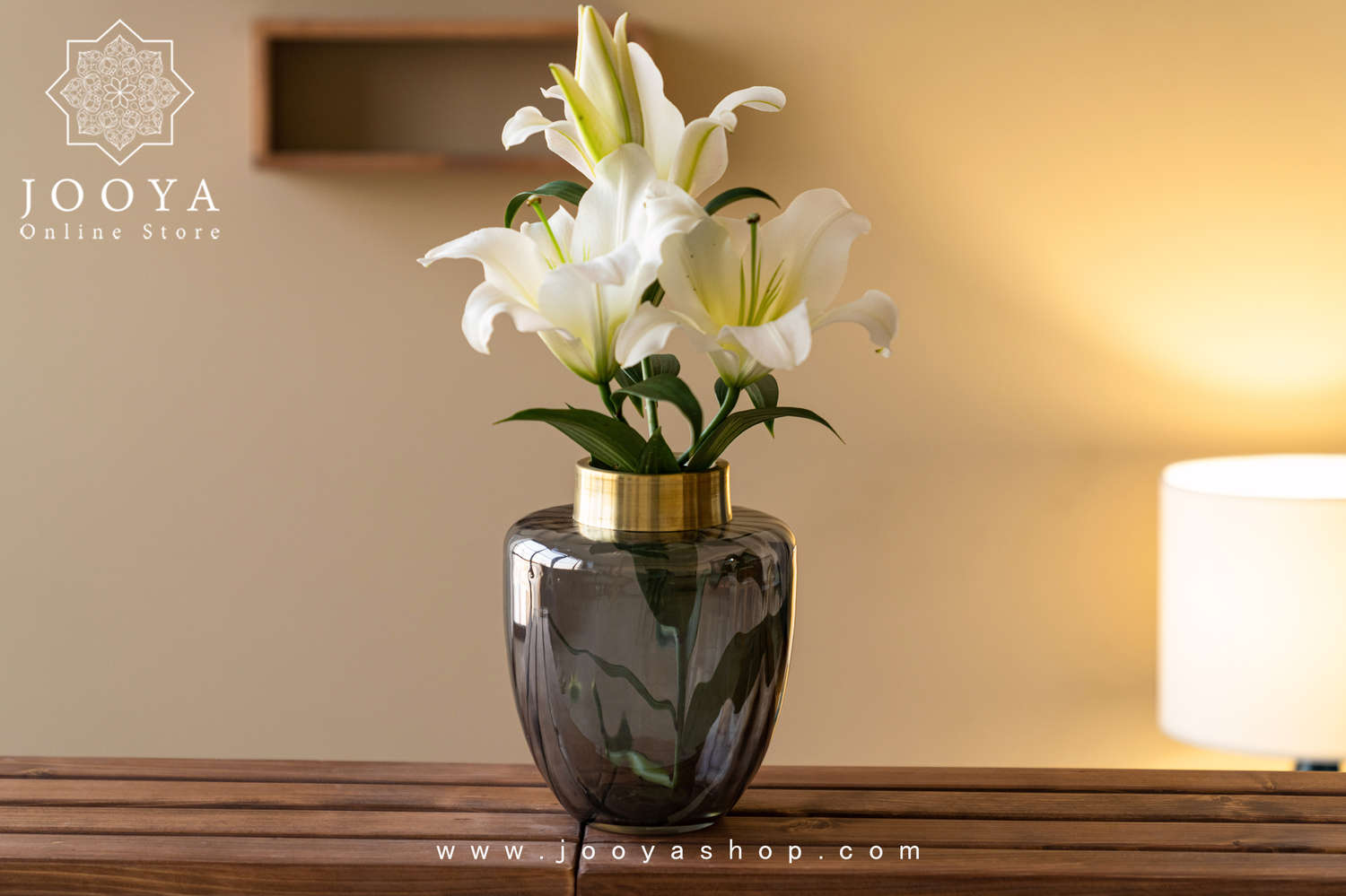 گلدان نقره گلدان شیشه ای نقره
