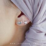 گوشواره نقره مدل ماه و ستاره با قیمتی عالی