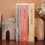 نگهدارنده کتاب چوبی مدل فیل