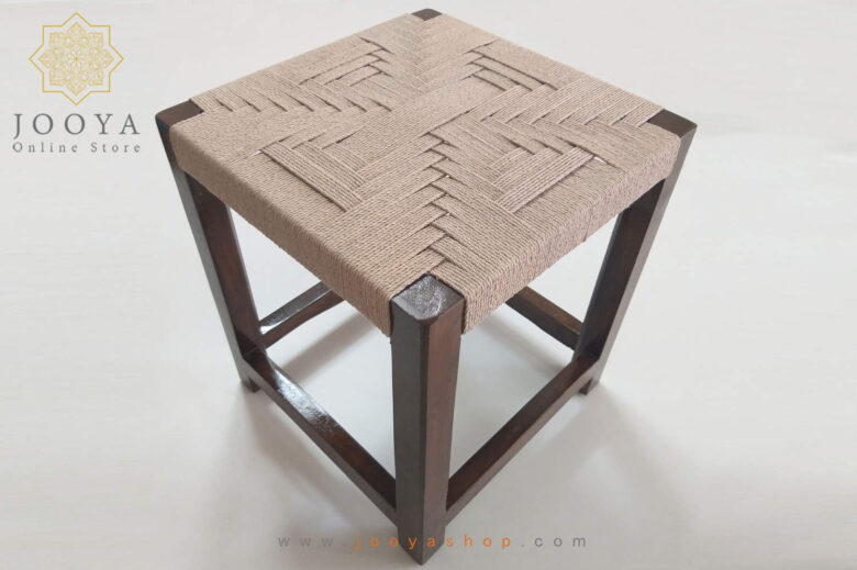 چهارپایه چوبی کنفی بهارا