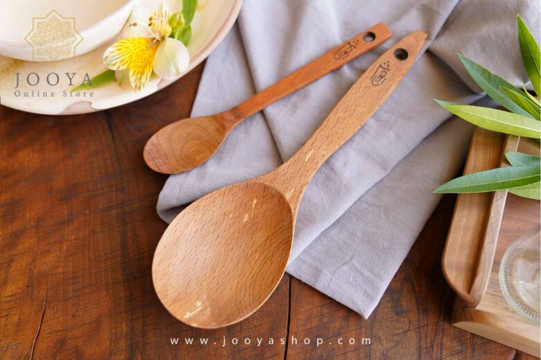 قاشق چوبی خورشتی گود - Image 2