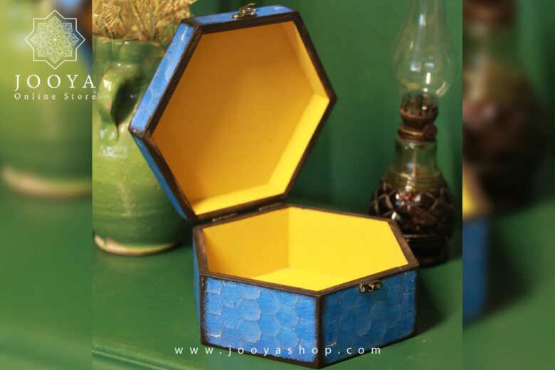 جعبه چوبی شش ضلعی بوستان - Image 3
