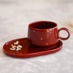 ست فنجان و زیرفنجانی سرامیکی درنا