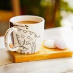 ماگ سرامیکی طرح زرافه