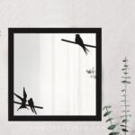آینه طرح پرنده