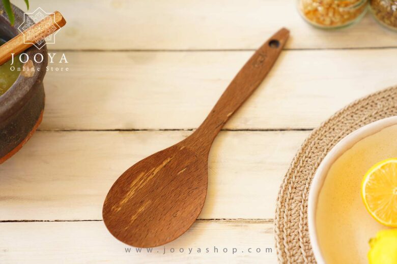 قاشق خورشتی از جنس چوب راش - Image 3