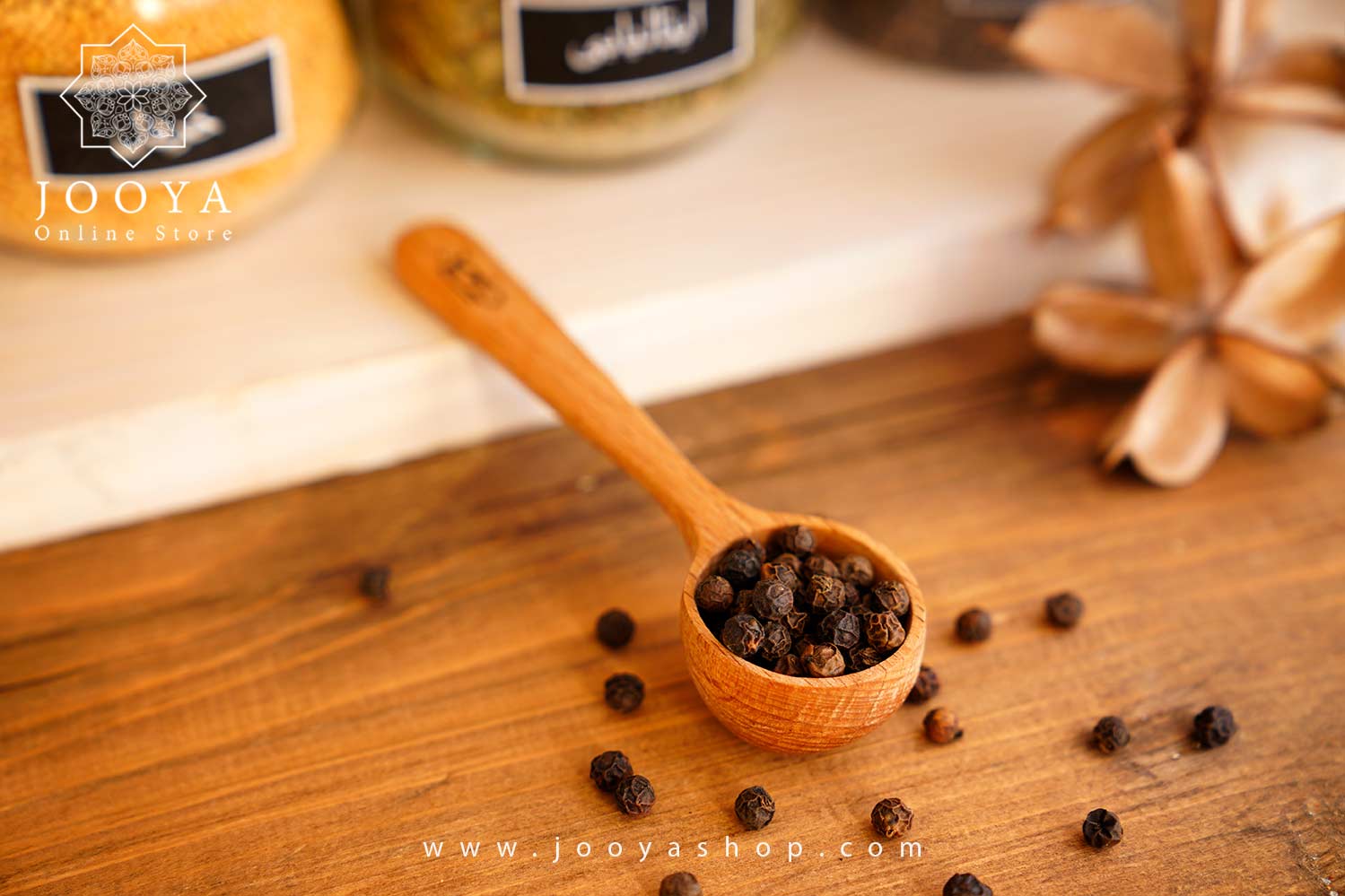 CH47 قاشق ادویه سرگرد بزرگ با چوب راش - Image 1