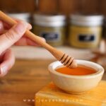قاشق عسل  با چوب شمشاد