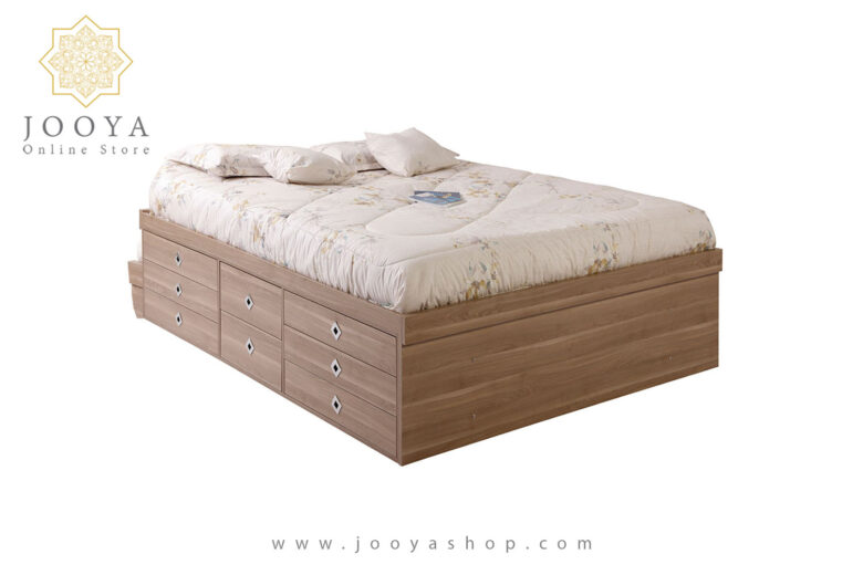تخت خواب دو نفره باکس دار ملکا مدل MD20 - تصویر 6