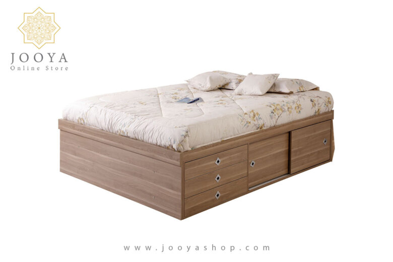 تخت خواب دو نفره باکس دار ملکا مدل MD20 - تصویر 4