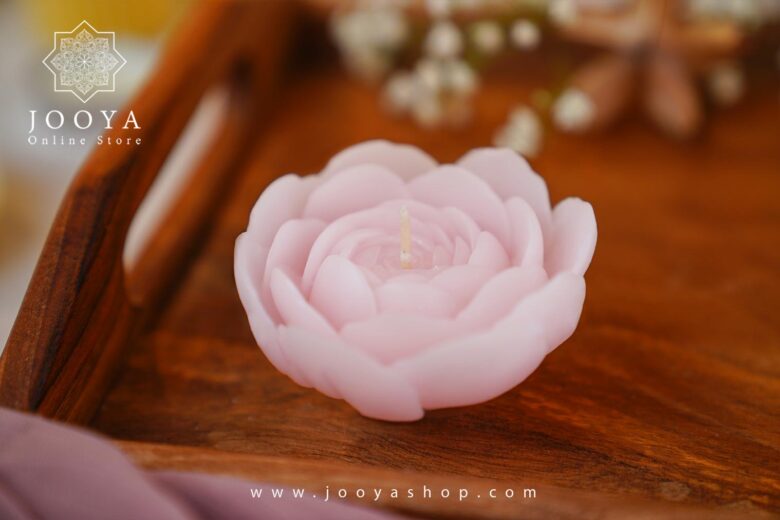 شمع دست ساز غنچه - تصویر 7