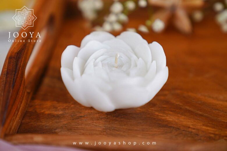 شمع دست ساز غنچه - تصویر 5