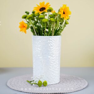 گلدان سرامیکی استوانه مدل آواسا