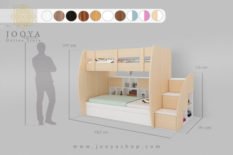 تخت دوطبقه اِلینا مدل BT705 - Image 4