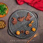 تابه گریل چدن دو طرفه مدل Daniele (بدون درب)