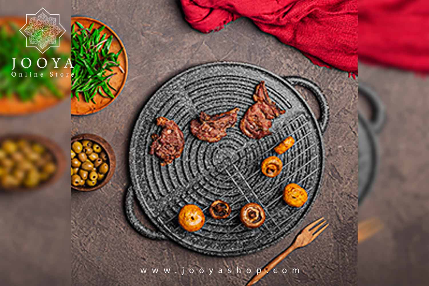 تابه گریل چدن دو طرفه مدل Daniele (با درب شیشه) تابه گریل چدن دو طرفه مدل Daniele (بدون درب)