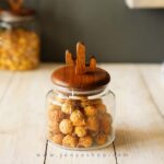 بانکه شیشه ای درب چوبی طرح کاکتوس