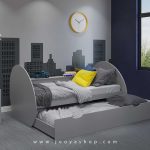 تخت مهمان میزبان پسرانه طوسی رایا مدل BM310