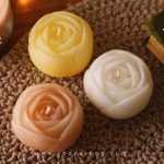 شمع گل رز غنچه با بهترین قیمت در جویا