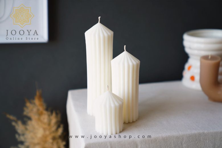 قیمت شمع استوانه ای مخروطی مدل لامیا