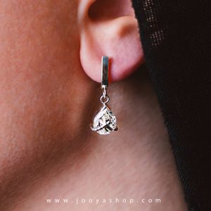 گوشواره نقره الماس با طراحی خاص و زیبا