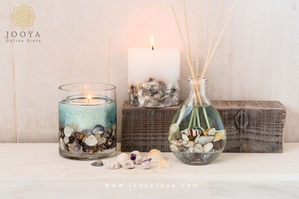آموزش ساخت شمع ژله ای دریایی و دو طبقه مرحله به مرحله