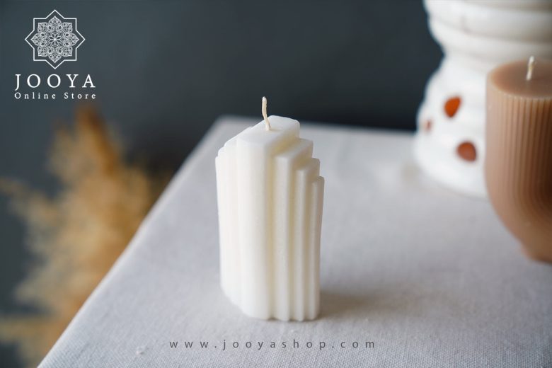 خرید شمع مدل پله ای سفید با بهترین قیمت از جویا