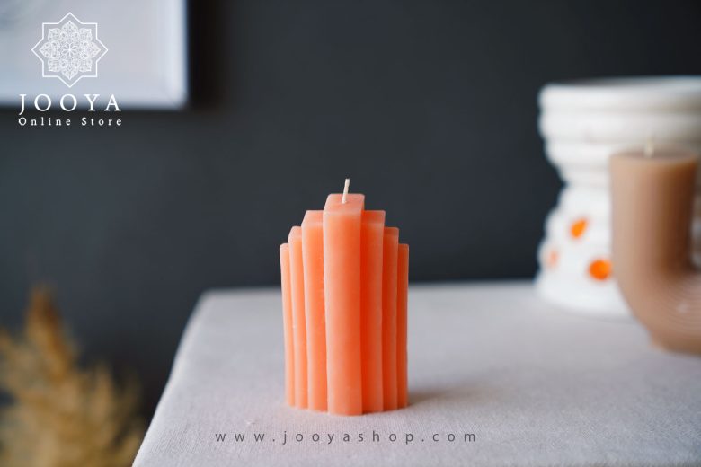 شمع مدل پله ای گلبهی مناسب برای هدیه