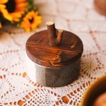 بانکه سرامیکی درب چوبی میا با طراحی خاص