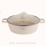 خرید تابه گرانیت سایز 28 مدل alonso کرمی