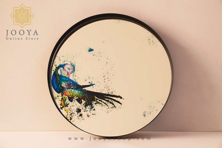 آینه دکوراتیو طرح طاووس مناسب برای دکوراسیون های زیبا و خاص