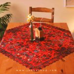 خرید رومیزی مخمل مربع گلیم