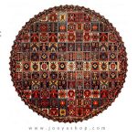 خرید رومیزی گرد مخمل خشتی با بهترین قیمت
