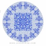 خرید رومیزی مخمل دایره مهر هندی با بهترین قیمت و کیفیت در فروشگاه اینترنتی جویا