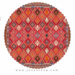 خرید و قیمت رومیزی مخمل گرد گبه