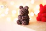 خرید شمع خرس گلدار قهوه ای با قیمتی فوق العاده